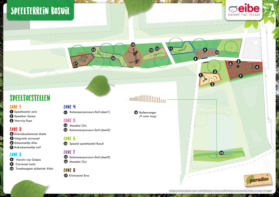 Concetplan speelterrein Bosuil Concetplan speelterrein Bosuil